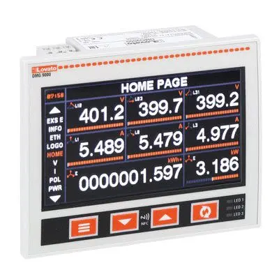 Produktfoto 1 von Lovato DMG LCD Digitales Multifunktionsmessgerät für Leistung H 92 mm B 92 mm T. 87.5 mm