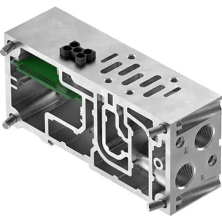 Produktfoto 1 von Festo Serie VABV VABV-S2-1HS-G38-CB-T2 Aluminiumdruckguss Unterplatte