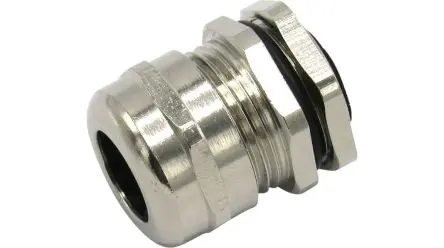 Produktfoto 1 von RND RND 465 Kabelverschraubung, PG9 Messing vernickelt Natur 4 mm/ 8 mm, IP68