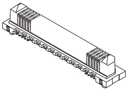Produktfoto 1 von Samtec ERM8 Leiterplattenleiste Gerade, 60-polig / 2-reihig, Raster 0.8 mm Raster Oberfläche, Platine-Platine, Ummantelt