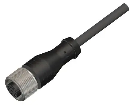 Produktfoto 1 von RS PRO CBF12, 8-polig Sensor-Betätigungselementkabel, Gerade Buchse / Nicht abgeschlossen Nicht abgeschlossen, Länge 10