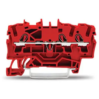 Produktfoto 1 von WAGO TOPJOB S Anschlussklemmenblock DIN-Schiene 1 Rot, 2.5mm², 600V Zugfederklemme ATEX, EAC Ex, IECEx