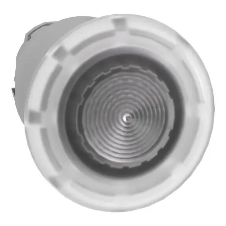 Produktfoto 1 von Schneider Electric Harmony Drucktastenkopf Ø 22 mm, Weiß Rastend Rund Pilzförmig Rund Metall, IP66