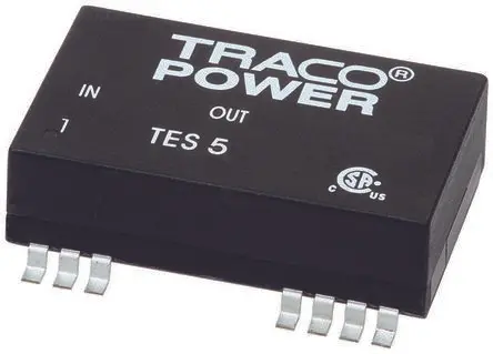 Produktfoto 1 von TRACOPOWER TES 5 DC/DC Konverter, 5V dc OUT 1 A Oberfläche 75V dc 1.5 kV dc 5 W -40 °C 85 °C