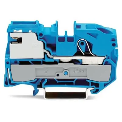 Produktfoto 1 von WAGO TOPJOB S Anschlussklemmenblock DIN-Schiene 1 Blau, 16mm², 250V Zugfederklemme EAC Ex, ATEX, IECEx
