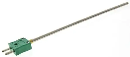 Produktfoto 1 von RS PRO Edelstahl Mineralisoliertes Thermoelement Typ K, Ø 6 mm x 250 mm -40 °C → 1100 °C, ISO-kalibriert