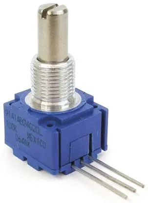 Bourns 91 Frontplattenmontage Drehen Potenziometer 5 kΩ 20 % / 0.5 W, Schaft-Ø 6.35 mm
