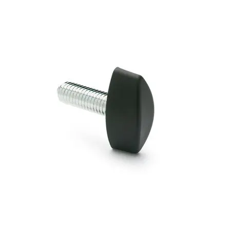 Produktfoto 1 von Elesa Knopf Schwarz M8 x 25 Glasfaserverstärktes Polyamid x 15 mm Flügel, mit Gewindebohrung Ø 32 mm