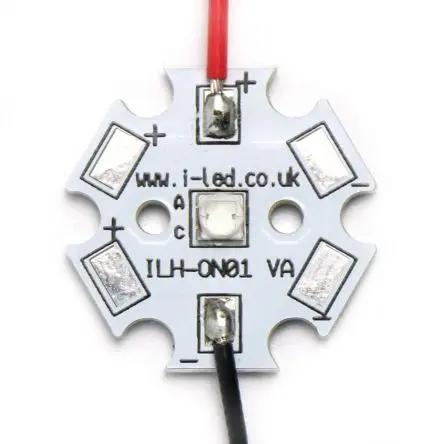 Produktfoto 1 von Intelligent LED Solutions OSLON Optimal Schraubanschlussklemme LED Tiefblau 3.1 V, 120 °, 2-Pin