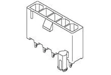 Produktfoto 1 von Molex 5566 Leiterplattenleiste, 3-polig / 1-reihig, Raster 4.2 mm Raster Platine, Ummantelt