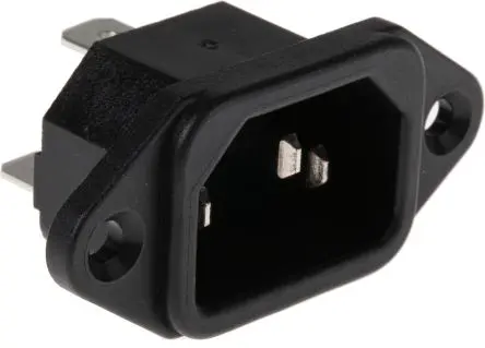 RS PRO RS PRO IEC-Steckverbinder C14 250V, Gerade Stecker, Frontplattenmontage 10A