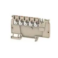 Produktfoto 1 von Weidmüller Anschlussklemmenblock DIN-Schiene 1 Beige, 2.5mm², 800V Einsteck-Anschluss