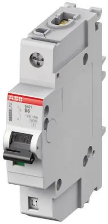 ABB S400M Miniaturüberlastschalter Typ C, Pol 1-polig 20A 400V ac, Abschaltvermögen 10 kA SMISSLINE TP 250 V dc