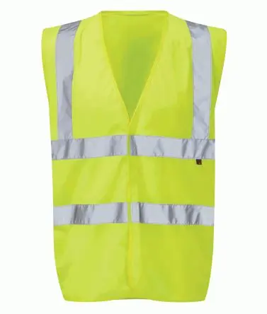Produktfoto 1 von Liscombe Gelb Unisex L Warnweste, Klettverschluss