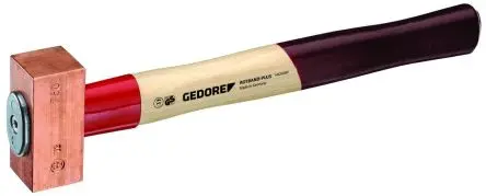 Produktfoto 1 von Gedore Hammer, Fäustel aus Kupfer 1500 g Hickory-Holz-Stiel 380 mm