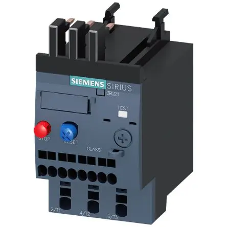 Produktfoto 1 von Siemens 3RU2 Überlastrelais 0.12 kW / 0.25A x 45mm