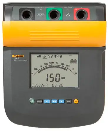 Produktfoto 1 von Fluke 1550C Isolationsprüfer 250 V, 2000000nA, 5000 V Isolationsprüfer 1 TΩ CAT IV, CAT III, DKD/DAkkS-kalibriert
