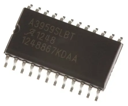 Produktfoto 1 von Allegro Microsystems Treiber für Gleichstrommotoren Vollbrücke 50 V, 3 A, 5.25 MHz, SOIC, 24-Pin, 5.5V, Gleichstrommotor