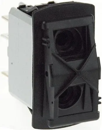 Produktfoto 1 von APEM Panel Wippschalter 2-poliger Umschalter Ein-Aus-Ein Ein-Aus-Ein, 5A, IP68
