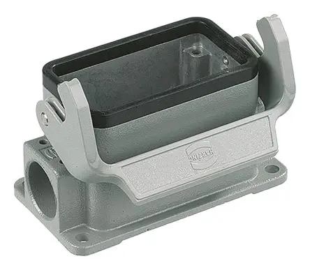 Produktfoto 1 von HARTING Han B HMC Gehäuse für robusten Stromversorgungsstecker 1 Hebel 1, Oberfläche 16B Anbaugehäuse, IP65