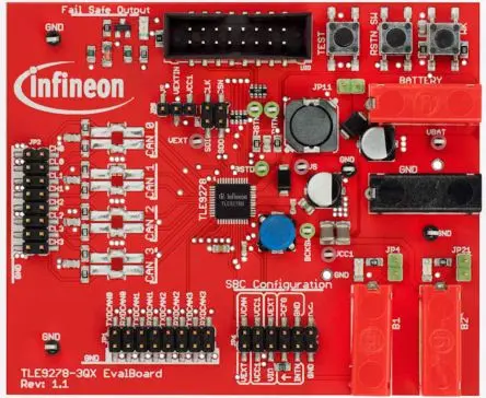 Produktfoto 1 von Infineon TLE9278BQX Evaluierungsplatine, TLE9278B QX-Evaluierungsplatine Buck Schaltregler, für SBC-Familie