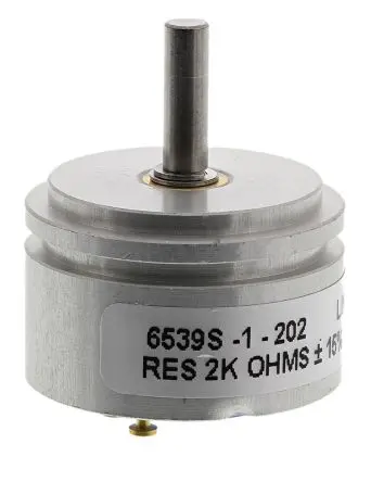 Produktfoto 1 von Bourns 6539 Servopotenziometer Drehen Potenziometer 2 kΩ 15 % / 1 W, Schaft-Ø 3.18 mm