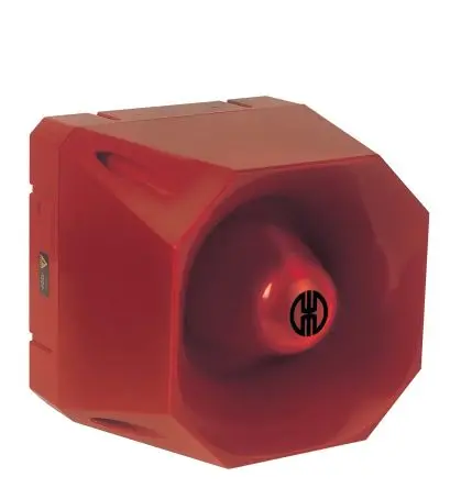 Produktfoto 1 von Werma 142 Elektronischer Signalgeber Wand IP65 230V 42-Ton 105 dB @ 1m, Rot AC