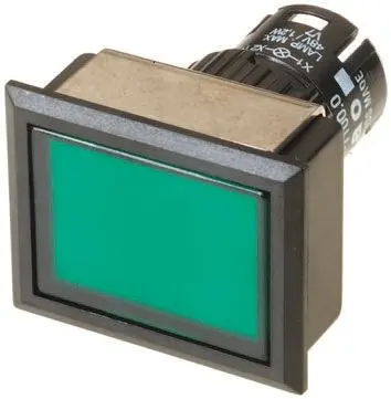 Produktfoto 1 von EAO 61 Drucktastenkopf, Grün Rastend Beleuchtet Rechteckig, IP65