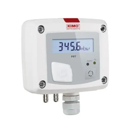 Produktfoto 1 von KIMO PST-12 Differenzial Drucksensor -1000 Pa, Relais 1000 Pa