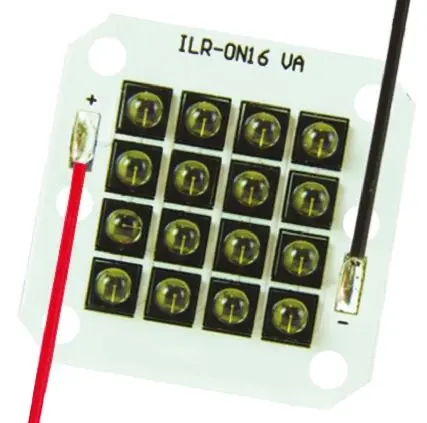 Produktfoto 1 von Intelligent LED Solutions OSLON Black PowerCluster IR-Cluster LED-Leuchte, Leiterplatte, 850 nm, 9600 mW, 75 °, 2-Pin,