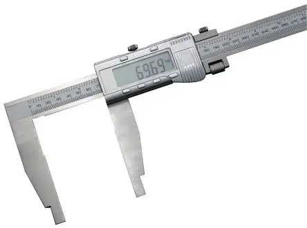 Produktfoto 1 von RS PRO 600 mm Digital Digital Zoll, Metrisch Messschieber / ±0.02 mm 0.01 mm, DKD/DAkkS-kalibriert