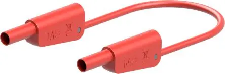 Produktfoto 1 von Staubli Messleitung 19A Stecker / Buchse, Rot Polyvinylchlorid-isoliert 1 m, 1kV