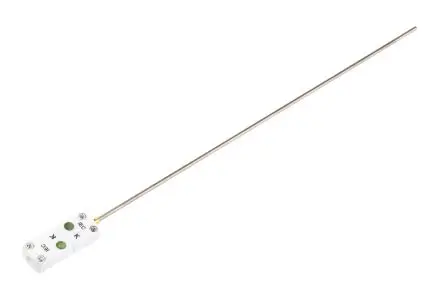 Produktfoto 1 von RS PRO Edelstahl Mineralisoliertes Thermoelement Typ K, Ø 3 mm x 300 mm → 1100 °C, DKD/DAkkS-kalibriert