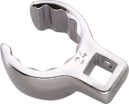 Produktfoto 1 von STAHLWILLE, 24.5 x 33.2 mm Krähenfuß Hahnenfuß-Ringschlüssel, Chrom, Spanner Size 42 mm L.72 mm