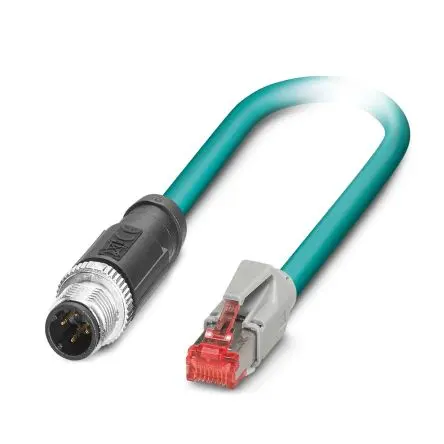 Produktfoto 1 von Phoenix Contact NBC Cat.5 Ethernet-Kabel, 10 m, Blau 2 Abgeschirmt, Aussen ø 6.4 mm Außen-ø , Polyurethan