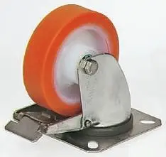 Produktfoto 1 von LAG Gebremst, schwenkbar Rolle, Rad ø 125 mm, 150 kg, Ges H. 154 mm, Rad B. 30 mm