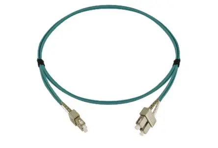 Produktfoto 1 von HellermannTyton Connectivity HT-DS-FIBRE-PATCH-LEADS-R10 LWL-Kabel 5 m 2-Fasern Gelb, Aqua 3 mm