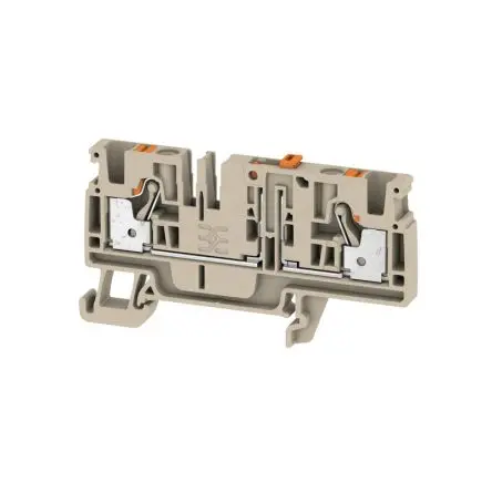 Produktfoto 1 von Weidmüller ADT Prüftrennklemmenblock 1 Dunkelbeige, 4mm², 500V Einsteck-Anschluss IECEx/ATEX