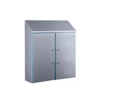 Produktfoto 1 von Rittal HD Edelstahl 316 Wandanschlusskasten RAL 5010 IP66, HxBxT 1280 mm, 1010 mm x 400 mm