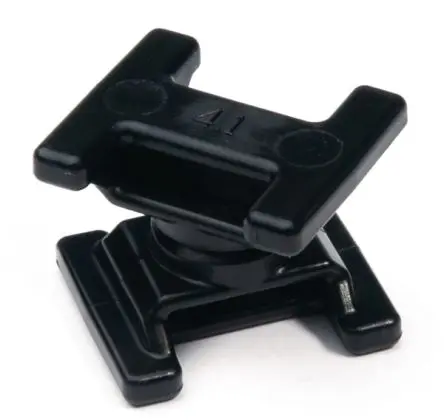 Produktfoto 1 von HellermannTyton DSWS Befestigungssockel, Nylon 6.6, POM Schwarz 23.6 mm x 18mm