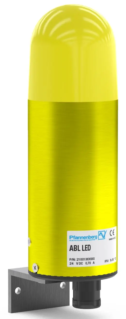 Produktfoto 1 von Pfannenberg ABL / ABS LED-HI LED Blinklicht, Dauerlicht, Blitzlicht Signalleuchte Gelb, 24 V DC