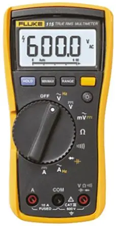 Produktfoto 1 von Fluke 115 Digital Digital Multimeter Echteffektivwert, CAT III, ISO-kalibriert