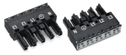 Produktfoto 1 von WAGO 770 Beleuchtungssteckverbinder, Kabel Buchse, Beleuchtungssteckverbinder, Einsteck-Anschluss 25A, Kontakte: 5 IP20,
