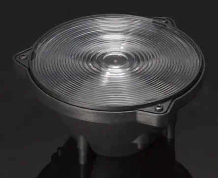 Ledil Seanna LED Linse Rund aus Polymethylmethacrylat Rund, Schwarz 3.32 °, Ø 152.6 mm x 79 mm, für LEDs der Serie XHP50