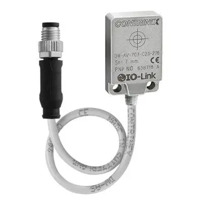 Produktfoto 1 von Contrinex 120253 Induktiver Näherungssensor, Rechteckig NPN 7 mm, IP68, IP69K