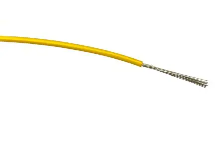 Produktfoto 1 von RS PRO Schaltdraht, 20 AWG 100 m Gelb Ø 1.65 mm 16 Litzen Polyvinylchlorid
