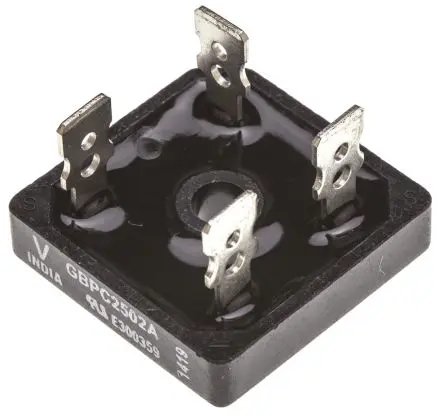 Produktfoto 1 von Vishay Brückengleichrichter 200 V 420 A Schraubanschlussklemme 1.1 V GBPC Einfach 4-Pin 5 μA