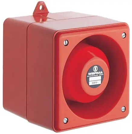 Produktfoto 1 von Werma 129 Elektronischer Signalgeber Wand IP66, IP67 230V 32-Ton 110 dB @ 1m, Rot AC