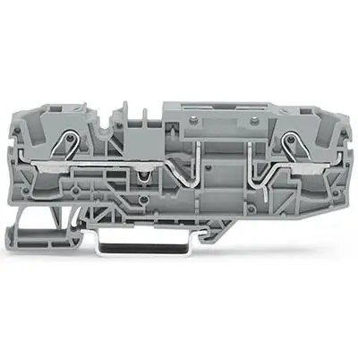 Produktfoto 1 von WAGO TOPJOB S Anschlussklemmenblock DIN-Schiene 1 Grau, 6mm², 1000V Einsteck-Anschluss CSA