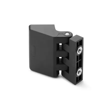 Produktfoto 1 von Elesa Polyamid Scharnier Scharnier Festwert Schraubbefestigung Freischwingend, 16.5 mm x 34mm x 40.5 mm